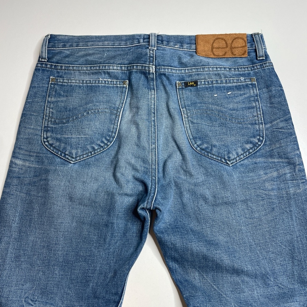 Lee 101 Rider Japanese Dry Selvedge Light Blue Denim Jeans 32X32 Made in Italy - Picture 6 of 15